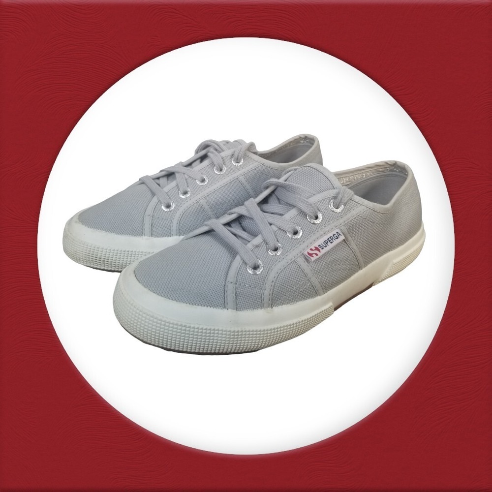 Le Superga 2750 Cotu Classic Unisex  Womens Size 7. 5 Gray Sage Sneakers